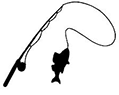 Pictogramme d'un canne à pêche