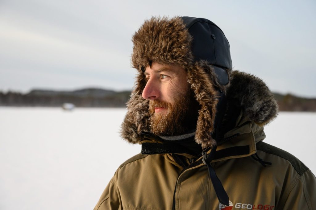 Seb, Globe Blogueur, chez Flarken Adventure en Laponie suédoise