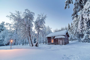 Cabane dans le Grand Nord