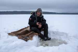 Pêche blanche en Suède