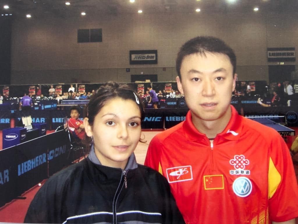 Ma Lin aux championnats du monde de tennis de table en 2005