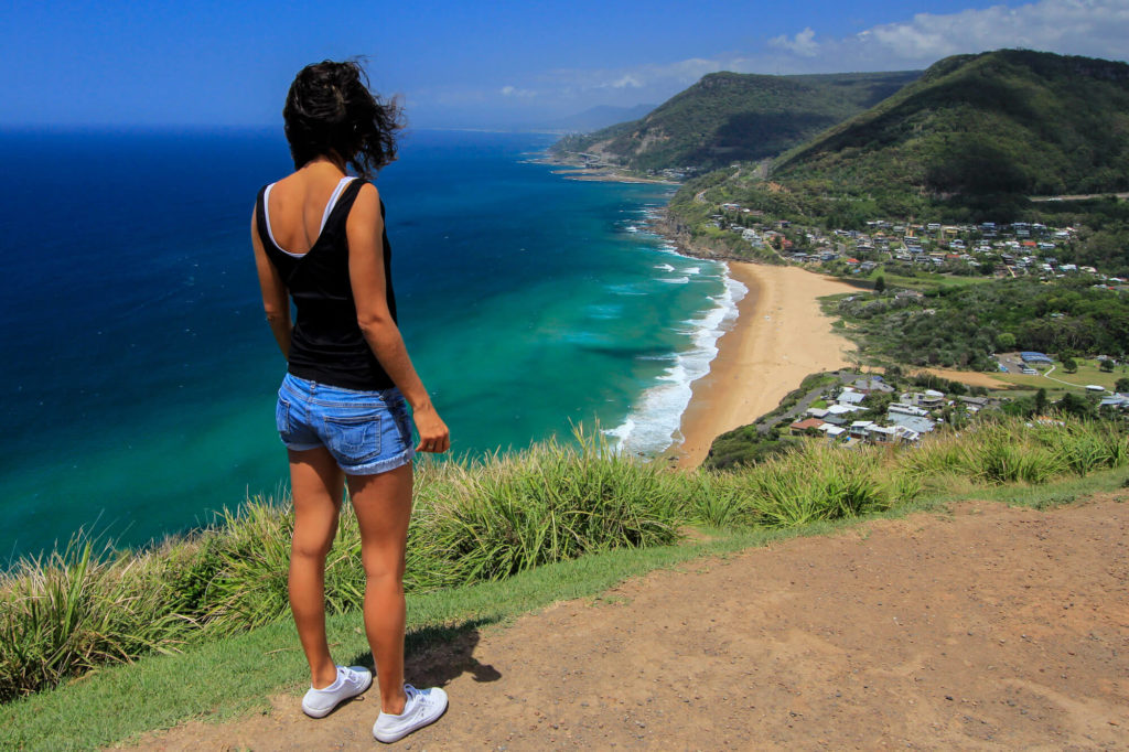 Une plage de Wollongong en Australie