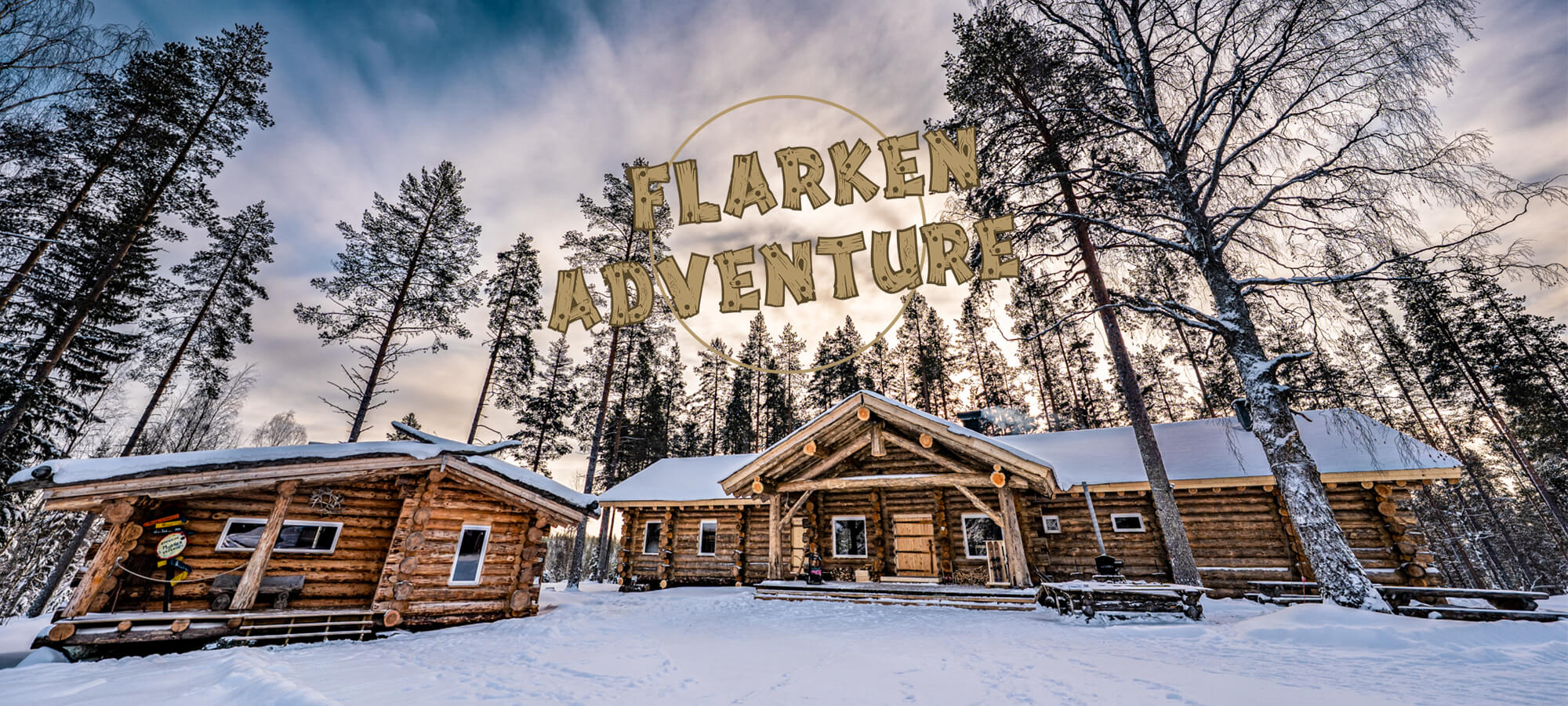 Chalet d'accueil de Flarken Adventure en laponie suédoise